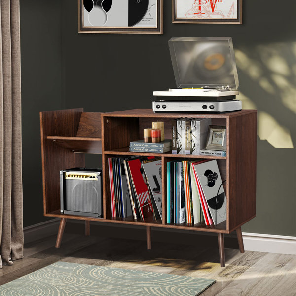 Record player outlet accent cabinet